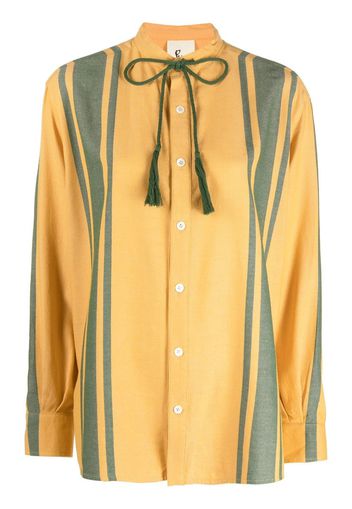 PAULA striped long-sleeve shirt - Yellow