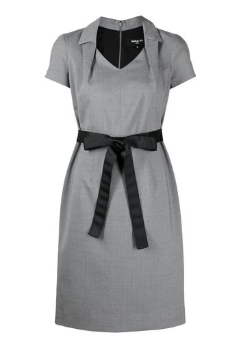 Paule Ka tailored-collar shift dress - Grey