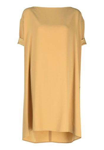 Paule Ka Envers crepe satin midi dress - Yellow