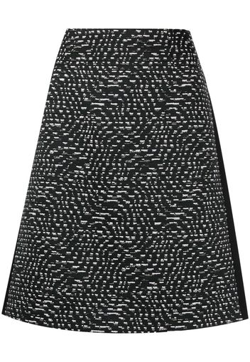 Paule Ka high-waisted tweed skirt - Black