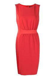 Paule Ka contrast-panel shift dress - Red