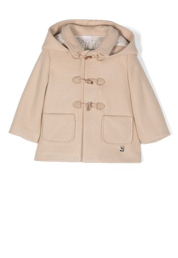 Paz Rodriguez hooded two-pocket duffle coat - Neutrals