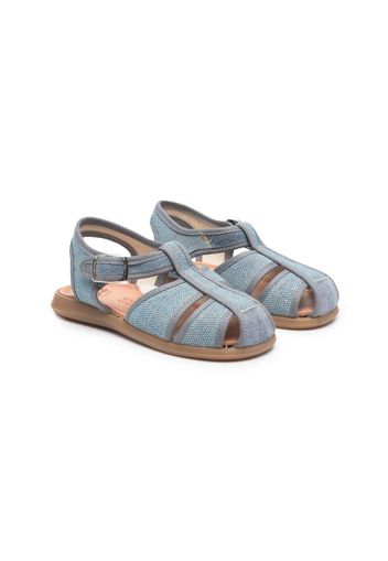 Pépé Kids Alix caged buckle sandals - Blue