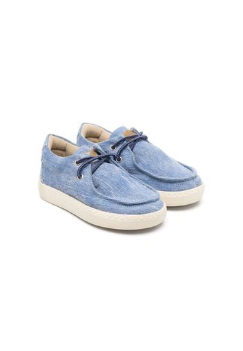 Pépé Kids Mali denim-design loafers - Blue