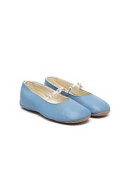 Pépé Kids Valentina star appliqué ballerina shoes - Blue