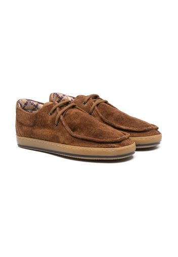 Pèpè suede lace-up shoes - Brown