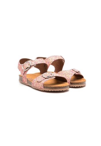 Pèpè glitter-detail buckled sandals - Pink