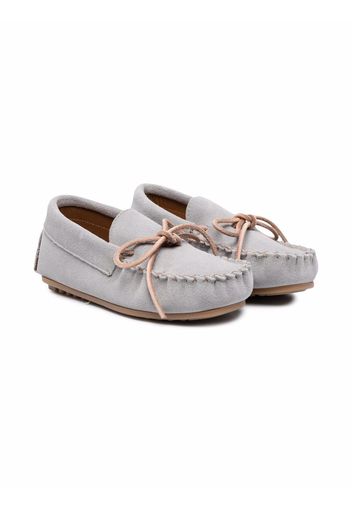 Pèpè front tie-fastening loafers - SCAMOSCIATO POLVERE