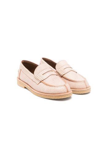 Pèpè penny-slot leather loafers - Neutrals