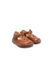 Pèpè cut-out leather sandals - Brown