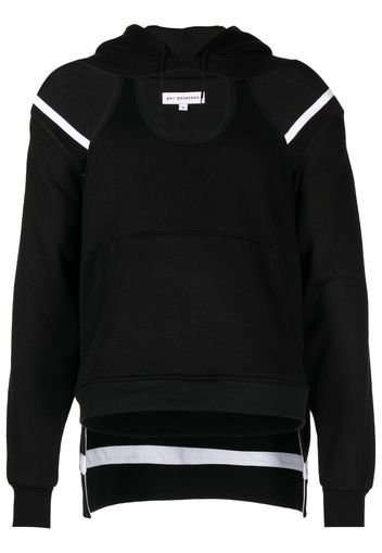 Per Götesson cold-shoulder drawstring hoodie - Black