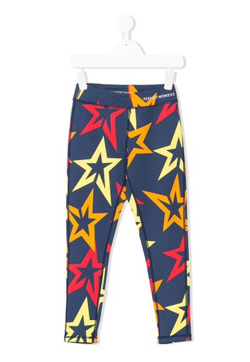 Perfect Moment Kids star print leggings - Multicolour