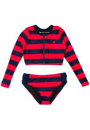 Perfect Moment Kids striped longsleeved bikini set - Blue