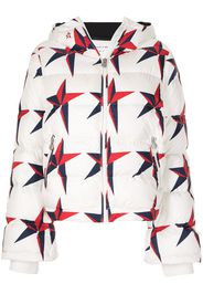 Perfect Moment Polar Flare star-print puffer jacket - White