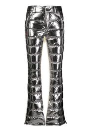 Perfect Moment Talia two-tone quilted flared pants - Silver