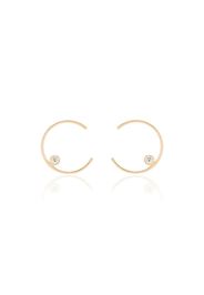 18kt yellow gold hoop earring