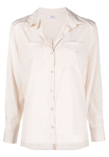 Peserico spread-collar patch-pocket shirt - Neutrals