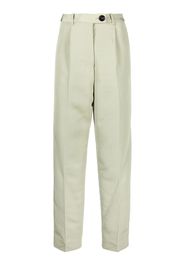 Peter Do high-waisted straight-leg trousers - Green