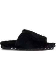 shearling line sandals