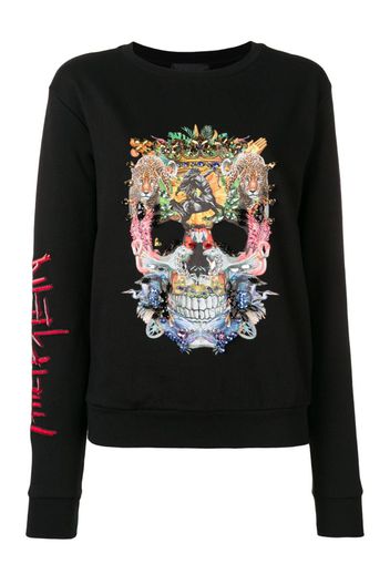 embellished skull sweatshirt