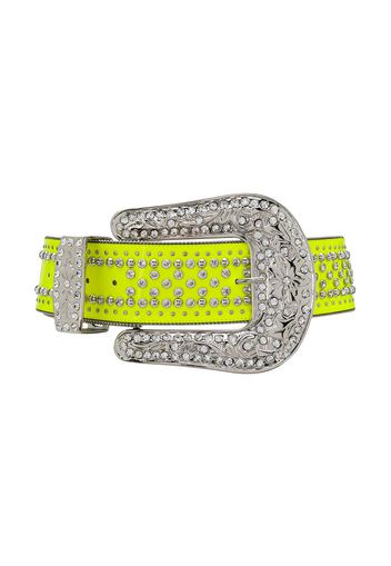 Philipp Plein oversized buckle belt - Yellow