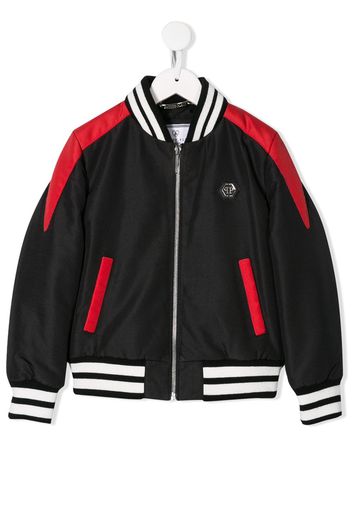 Philipp Plein Rock logo bomber jacket - Black