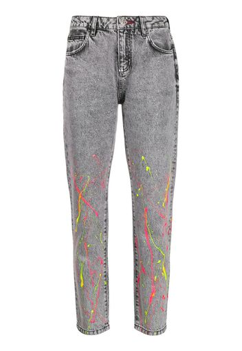 embroidered jeans