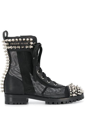studded 35mm lace-up boots