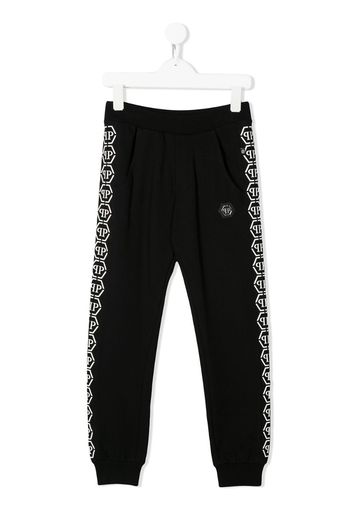 logo tape track trousers