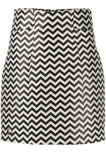 chevron mini skirt