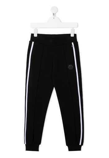 stripe-side track pants