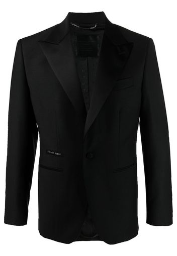 Philipp Plein peak-lapels single-breasted jacket - Black