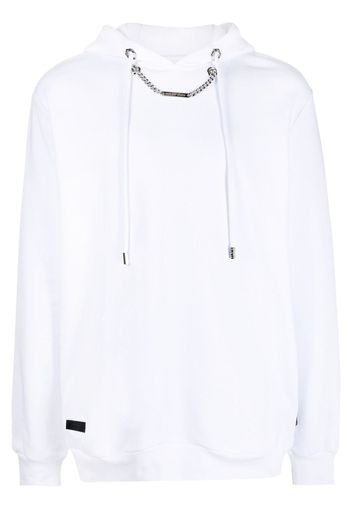 Philipp Plein chain-link hoodie - White