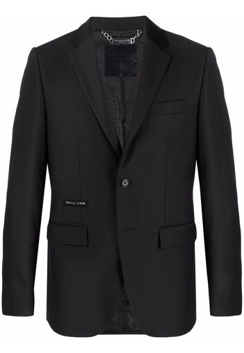 Philipp Plein Crystal Skull single-breasted blazer - Black