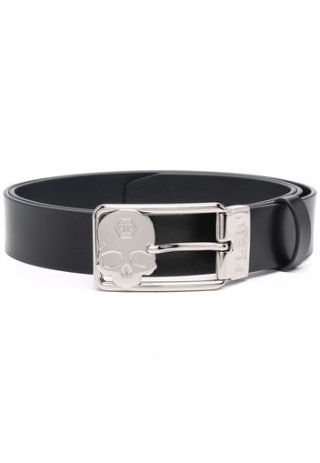 Philipp Plein buckle-fastening leather belt - Black