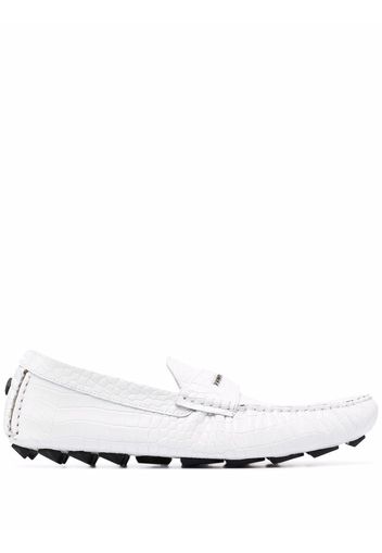 Philipp Plein Penny slip-on loafers - White