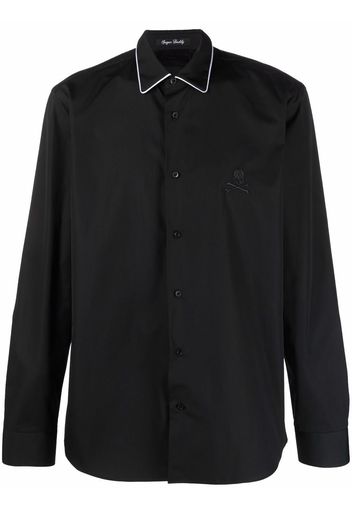 Philipp Plein logo button-down shirt - Black