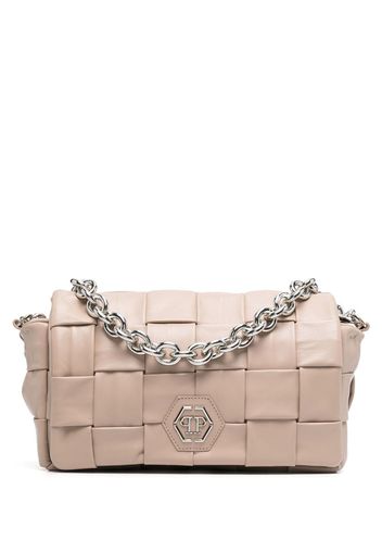 Philipp Plein interwined-design shoulder bag - Neutrals