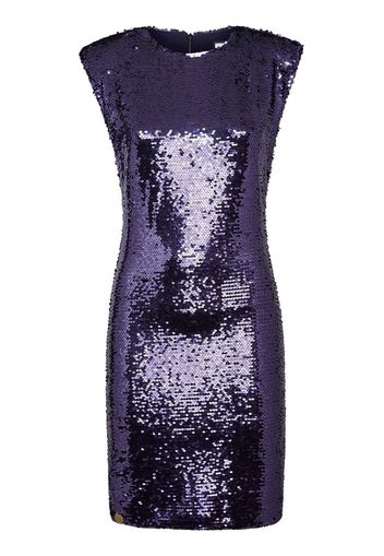 Philipp Plein sequin-embellished sleeveless dress - Black