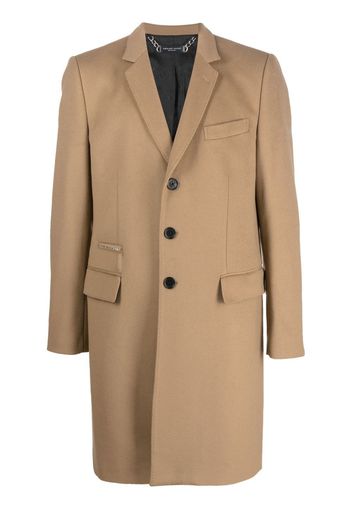 Philipp Plein single-breasted wool-cashmere coat - Neutrals