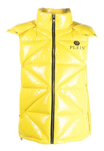 Philipp Plein quilted padded gilet jacket - Yellow