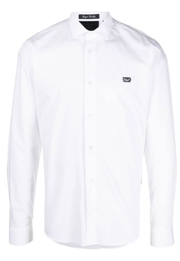 Philipp Plein skull-print button-up shirt - White