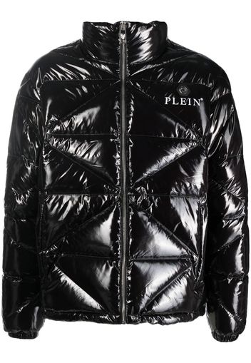 Philipp Plein padded high-shine jacket - Black