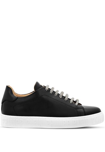 Philipp Plein low-top lace-up leather sneakers - '02 black'