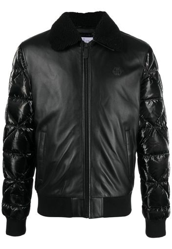 Philipp Plein padded flight jacket - Black