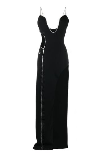 Philipp Plein embellished sleeveless maxi dress - Black