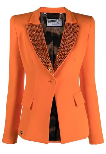 Philipp Plein fitted single-breasted blazer - Orange