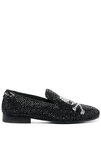 Philipp Plein Skull Bones moccasins - White