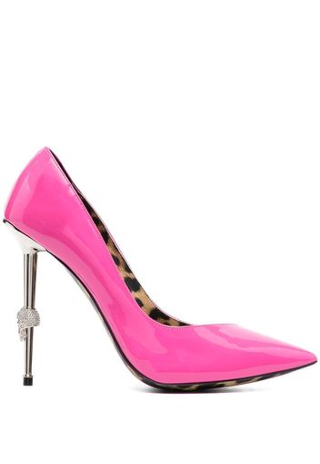 Philipp Plein Decollete 120mm patent pumps - Pink