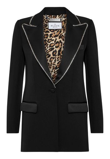 Philipp Plein crystal-embellished blazer - Black